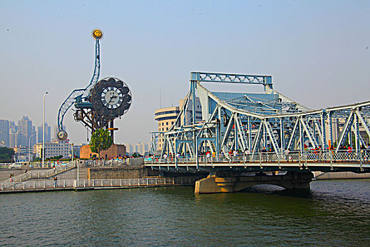天津解放桥世纪钟