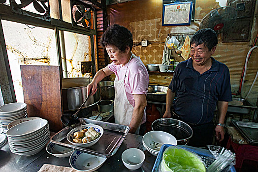 宁波,仓桥面结面,面条,当地名吃