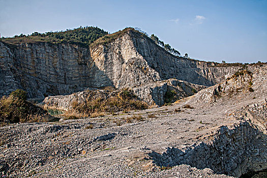 重庆渝北区矿山公园岩石