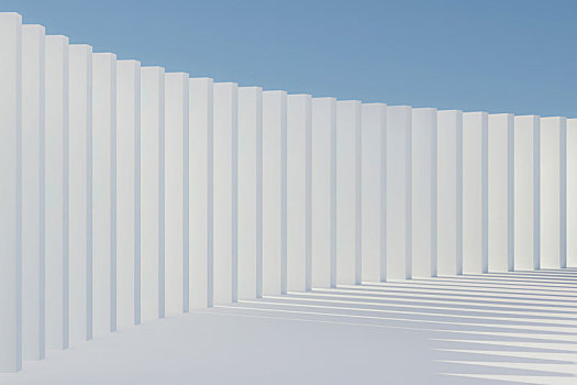 立体几何未来感围墙设计