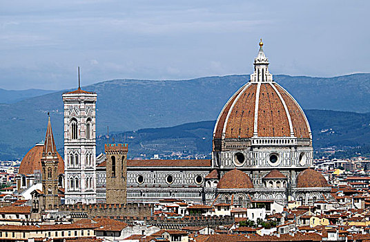 城市,佛罗伦萨,中央教堂,圣母百花大教堂,大教堂,托斯卡纳,意大利,欧洲