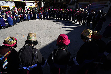藏族传统活动图片