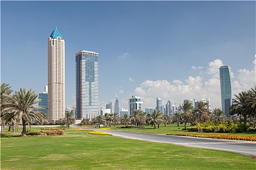 摩天大楼,城市,迪拜,阿联酋