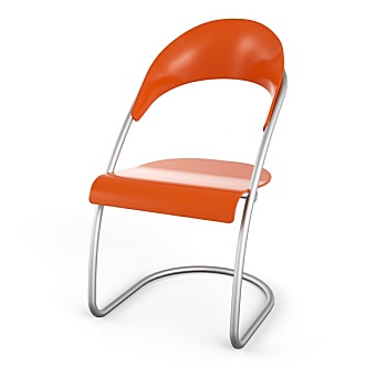 椅子,橙色