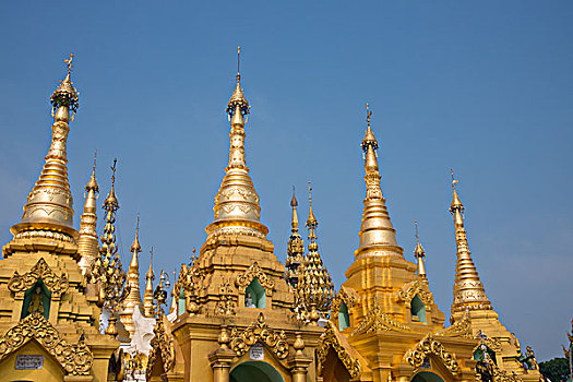 缅甸,仰光,大金塔,佛教,神祠,华丽,大幅,尺寸