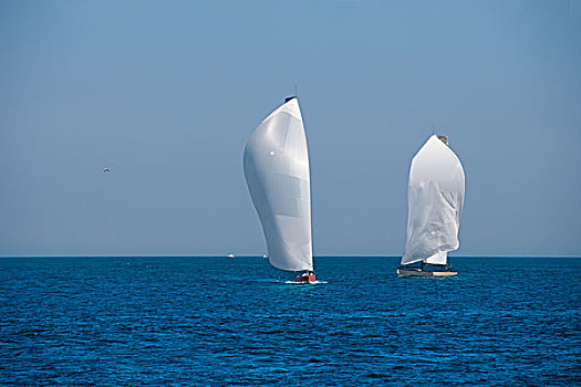 帆船,赛舟会,航行,地中海