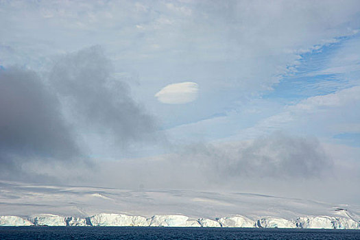 南极,南极海峡,圆齿状,雪,岸边,南极半岛