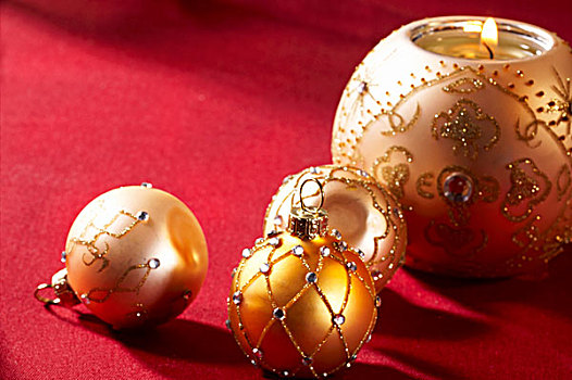 圣诞节饰物,球,形状,烛台