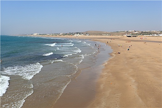 海滩,摩洛哥,北非