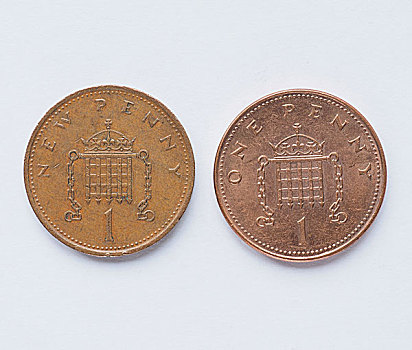 英国,便士,硬币