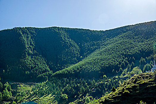 山西忻州市五台山群山