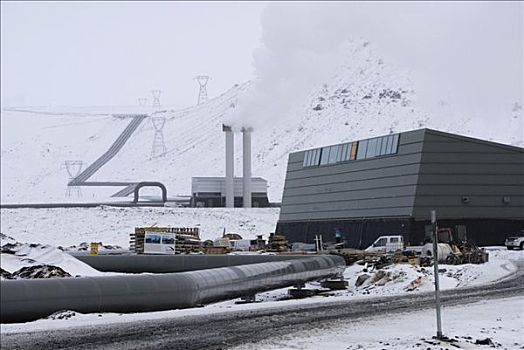 地热发电站,扩大,东方,雷克雅未克,冰岛,欧洲