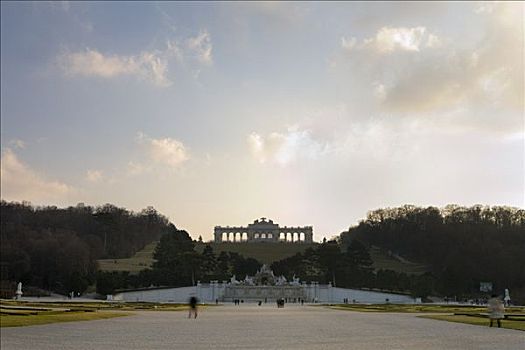 海王星喷泉,美泉宫,花园,维也纳,奥地利