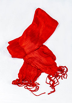 红色,丝绸,针织物,高原,哈达,围巾,装饰,物品