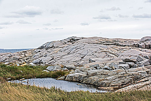 花冈岩,石头,佩姬湾,靠近,哈利法克斯,加拿大