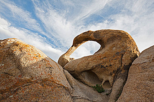 拱形,自然,石头,阿拉巴马山丘,内华达山脉,加利福尼亚,美国