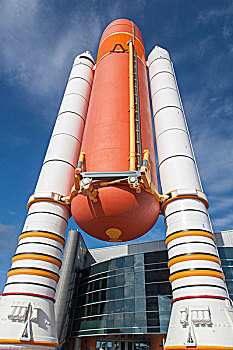 特写,火箭,户外,肯尼迪航天中心,卡纳维拉尔角,佛罗里达,美国