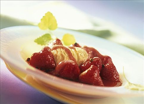草莓,青椒,香草冰淇淋,薄荷味