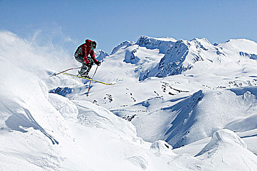 滑雪者,边远地区,不列颠哥伦比亚省,加拿大
