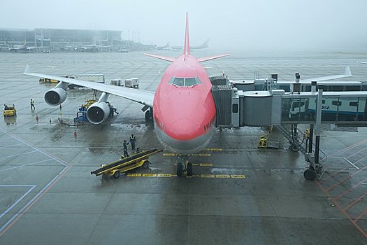 波音747,航站楼,仁川,国际机场,韩国