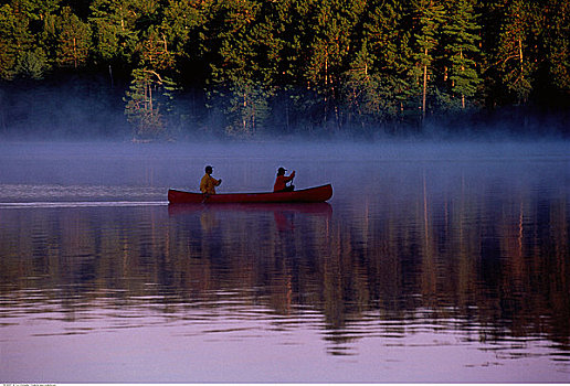 伴侣,独木舟,阿尔冈金公园,安大略省,加拿大