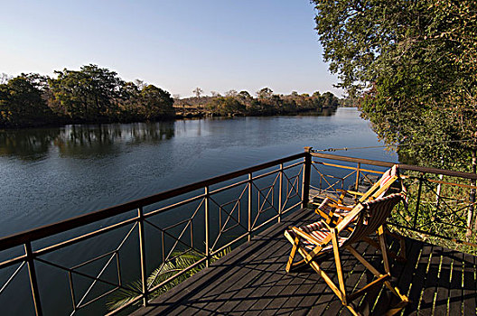 河,住宿,卡富埃国家公园,赞比亚,非洲