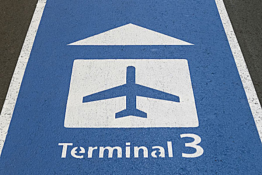 标识,航站楼,机场,日本