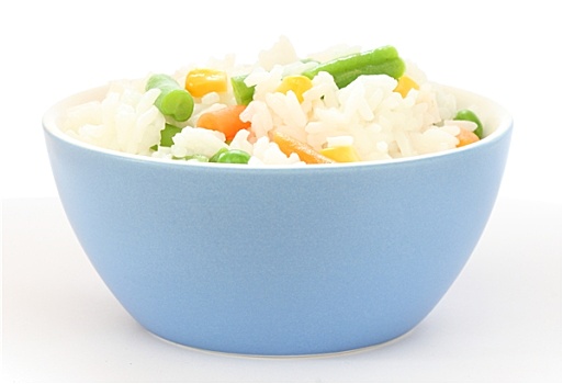 混合,蔬菜,米饭,碗
