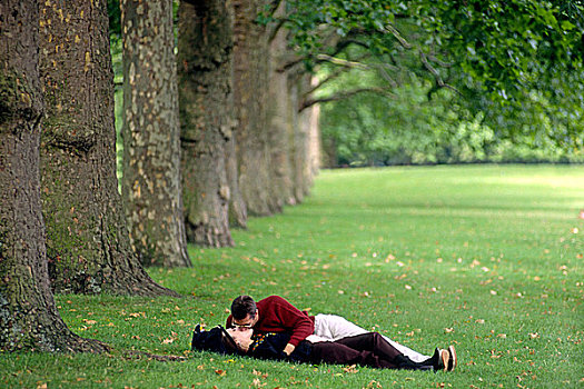 英格兰,伦敦,商场,亲吻,草地,圣詹姆斯公园
