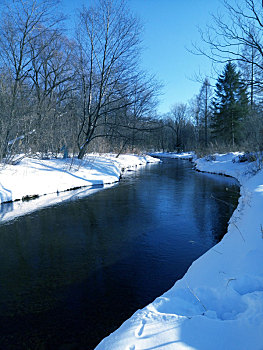冬季的河流