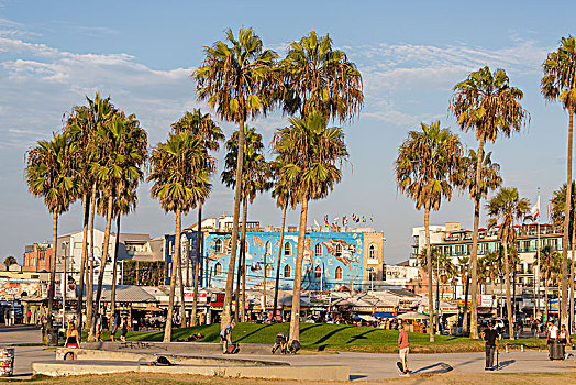 散步场所,威尼斯海滩,洛杉矶,加利福尼亚,美国,北美