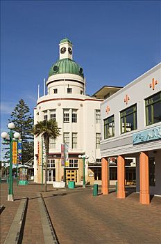 艺术装饰,建筑,纳皮尔,新西兰