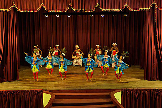 鼓手,舞者,表演,康提,中央省,斯里兰卡,亚洲