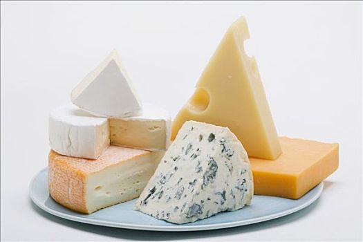奶酪盘,硬乳酪,蓝纹奶酪,软奶酪
