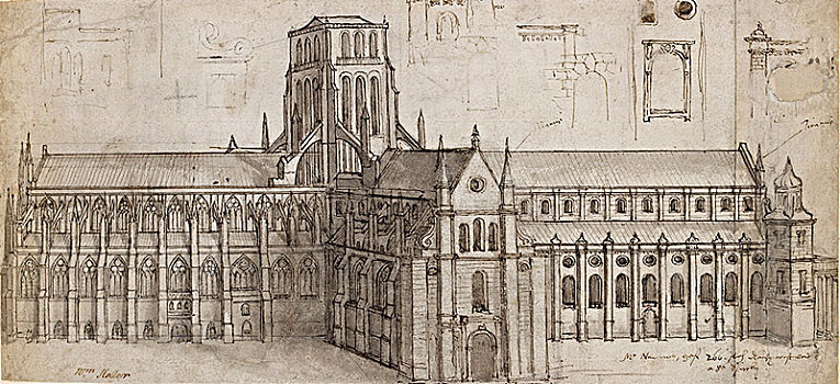 老,圣保罗大教堂,东北方,17世纪中期,艺术家