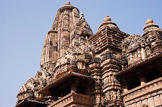庙宇,克久拉霍,中央邦,印度