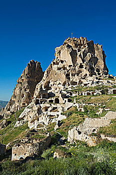 乌希萨尔,城堡,卡帕多西亚,土耳其