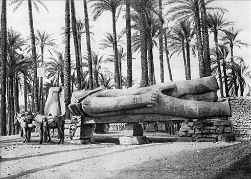 雕塑,拉美西斯二世,开罗,埃及