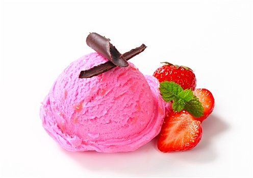 舀具,草莓冰激凌