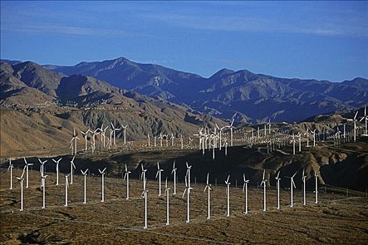 风电场,涡轮,白浪,加利福尼亚