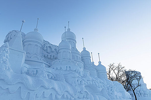 雪雕城堡