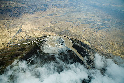 航拍,火山