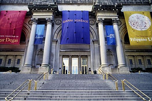 大都会艺术博物馆,正门入口,纽约,美国