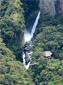 亚马逊地区,瀑布,安第斯山,厄瓜多尔