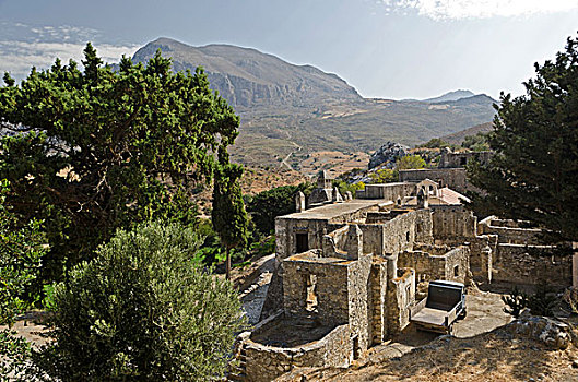 希腊,克里特岛,毁坏,教堂