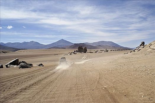 风景,荒芜,乌尤尼,高地,玻利维亚