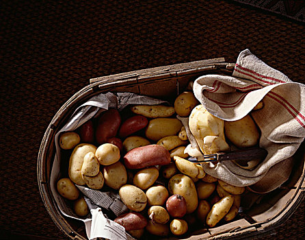 篮子,土豆