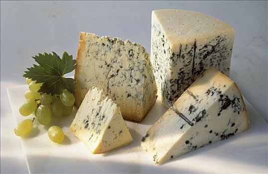 种类,片,蓝纹奶酪