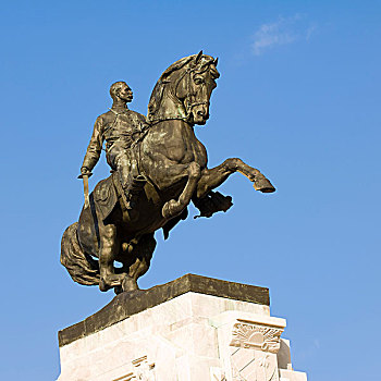 骑马,雕塑,哈瓦那,古巴