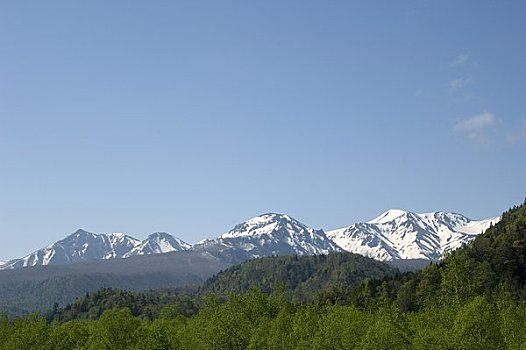 残雪,山